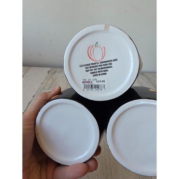 Pumpkin candy party bowl Halloween ghost candy cane treat decor - Picture 9 of 11